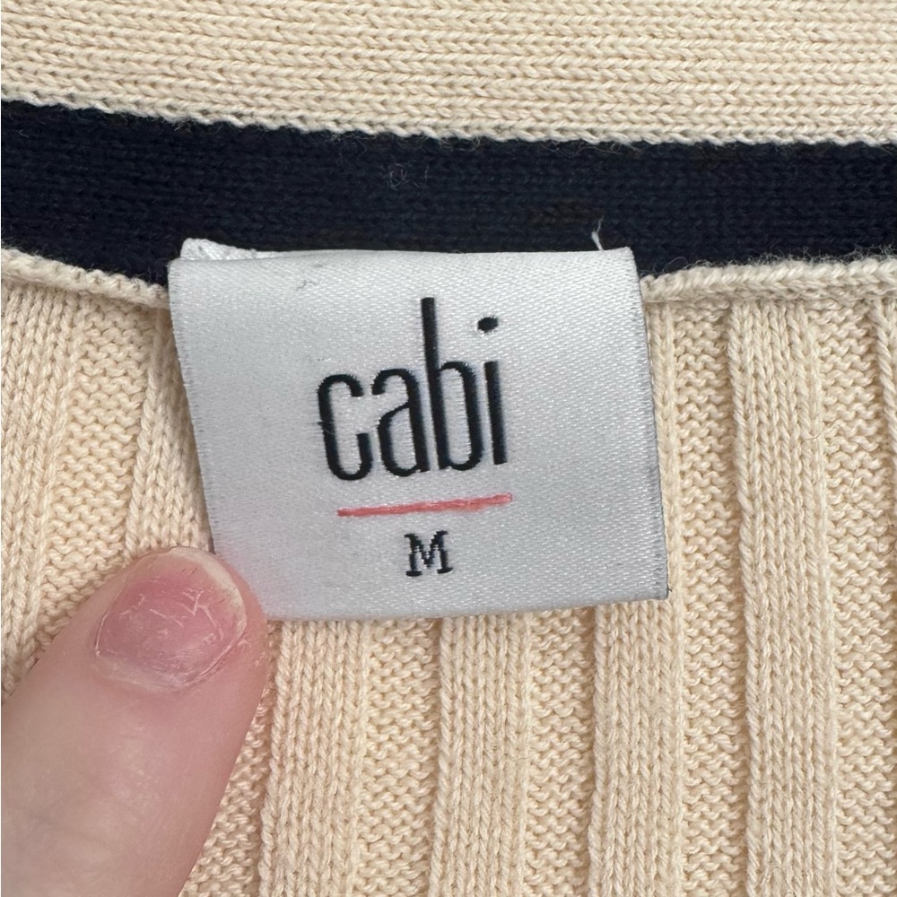 CABI Radcliffe Varsity Striped Cardigan, Medium, Retail $119 - Picture 10 of 11